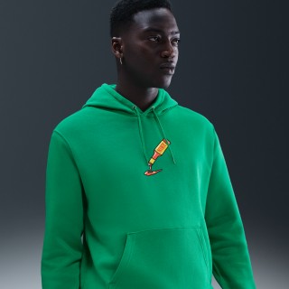 Nike Club Sole Food fleedehoodie - Groen