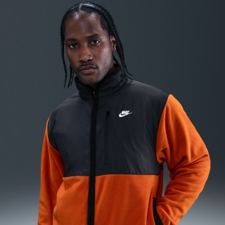 Nike Club winterjack met rits voor heren - Oranje