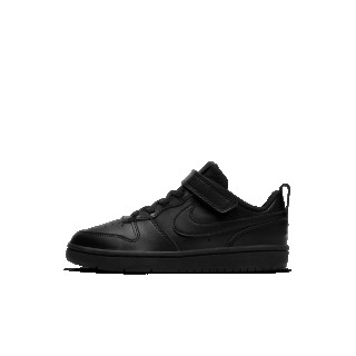 Nike Court Borough Low 2 Kleuterschoenen - Zwart
