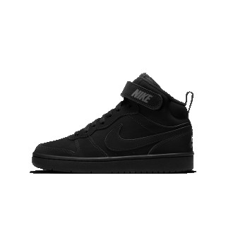 Nike Court Borough Mid 2 kinderschoenen - Zwart