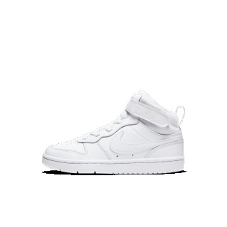 Nike Court Borough Mid 2 Kleuterschoenen - Wit