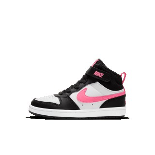 Nike Court Borough Mid 2 Kleuterschoenen - Zwart