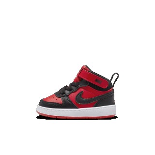 Nike Court Borough Mid 2 schoenen voor baby's/peuters - Rood