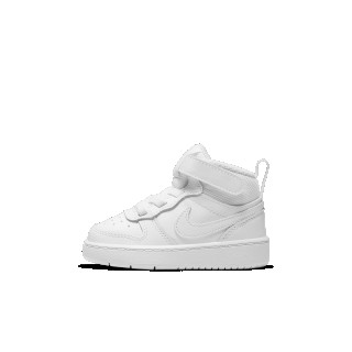Nike Court Borough Mid 2 schoenen voor baby's/peuters - Wit