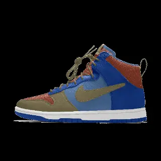 Nike Dunk High By You Custom damesschoenen - Blauw