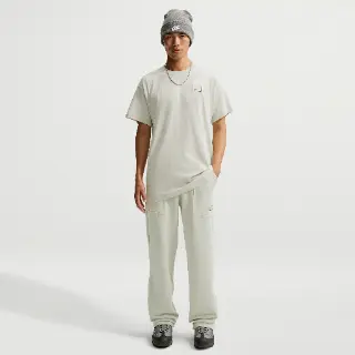 Nike fleece herenbroek met open zoom - Grijs