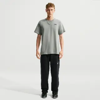 Nike fleece herenbroek met open zoom - Zwart