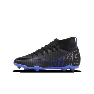 Nike Jr. Mercurial Superfly 9 Club high-top voetbalschoen voor kleuters/kids (meerdere ondergronden) - Zwart
