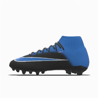 Nike Mercurial Superfly 11 Academy By You customized high-top voetbalschoenen (kunstgras) - Blauw