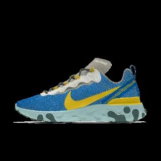 Nike React Element 55 Premium By You Custom herenschoen - Blauw