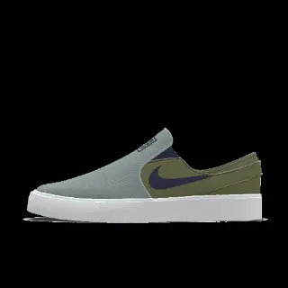 Nike SB Zoom Janoski Slip By You custom skateschoenen voor heren - Groen