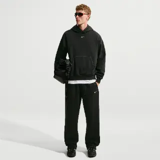Nike Solo Fleece bungeebroek voor heren - Zwart