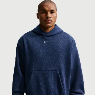Nike Solo Fleece herenhoodie - Blauw