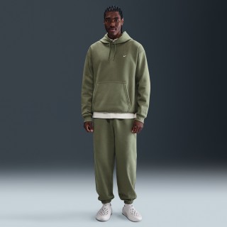 Nike Solo Swoosh fleecebroek met boorden voor heren - Groen