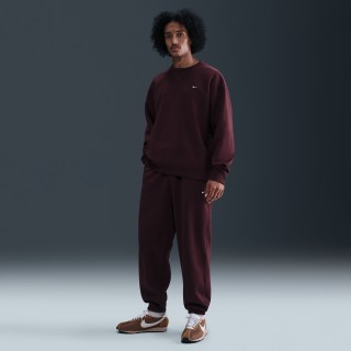 Nike Solo Swoosh fleecebroek met boorden voor heren - Rood