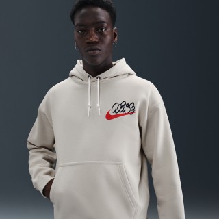 Nike Solo Swoosh Fleecehoodie voor heren - Bruin