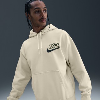 Nike Solo Swoosh Fleecehoodie voor heren - Bruin