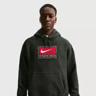 Nike Solo Swoosh Fleecehoodie voor heren - Groen