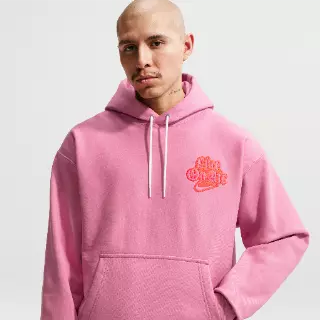 Nike Solo Swoosh Fleecehoodie voor heren - Roze