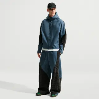Nike Tech Boreas ruimvallende Therma-FIT herenbroek met open zoom - Blauw