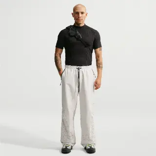 Nike Tech Dri-FIT Shori knit herenbroek met open zoom - Grijs