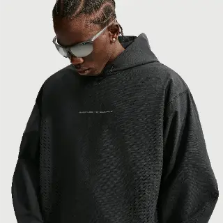 Nike Tech Dri-FIT Shori knit pullover hoodie voor heren - Zwart