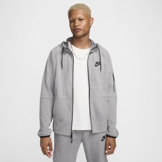 Nike Tech Essentials fleecehoodie met rits voor heren - Grijs