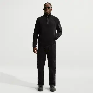 Nike Tech fleecebroek met open zoom voor heren - Zwart