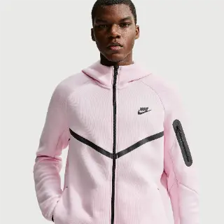 Nike Tech Windrunner herenjack van fleece met rits over de hele lengte - Roze