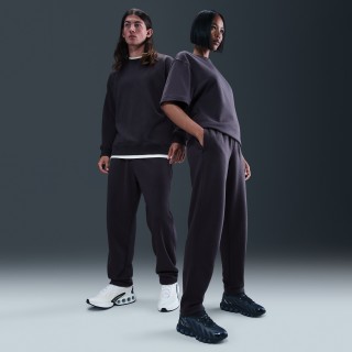 Nike Wool Classics fleecebroek met open zoom - Paars