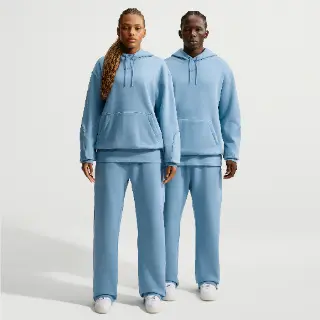NOCTA NOCTA Fleece CS joggingbroek met open zoom - Blauw