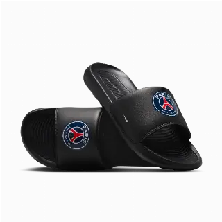 Paris Saint-Germain Victori One Nike voetbalslippers voor dames - Zwart