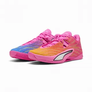 PUMA All-Pro NITRO™ 2 Elite basketbalschoenen uniseks, Blauw/Roze/Groen