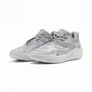 PUMA All-Pro NITROâ¢ 2 Core basketbalschoenen, Grijs/Wit/Zilver