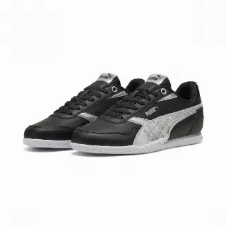 PUMA Bella Donna Metallic Whisper sneakers voor Dames, Zwart/Zilver