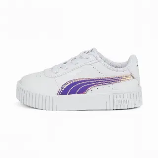 PUMA Carina 2.0 Holo sneakers met alternatieve sluiting voor Dames, Wit/Zilver