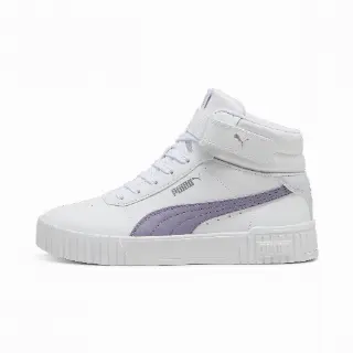 PUMA Carina 2.0 Mid sneakers voor Dames, Wit/Zilver
