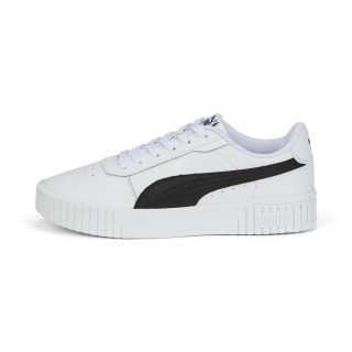 PUMA Carina 2.0 sneakers voor Dames, Zwart/Wit/Zilver