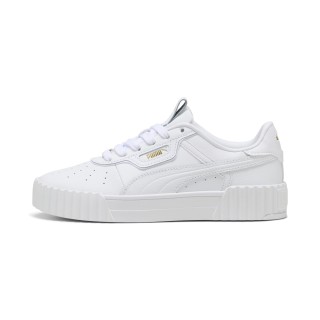 PUMA Carina 3.0 Luxe sneakers voor Dames, Wit/Goud