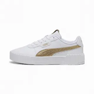 PUMA Carina 3.0 Metallic Glam sneakers voor Dames, Roze/Wit/Bruin