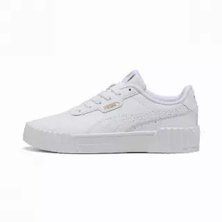 PUMA Carina 3.0 sneakers voor Dames, Wit/Goud