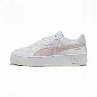 PUMA Carina Street Lux Crafted Flowers sneakers voor Dames, Roze/Wit