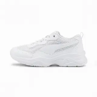PUMA Cilia sportschoenen voor Dames, Grijs/Wit/Zilver