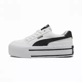 PUMA Court Classic Vulc sneakers voor Dames, Zwart/Wit