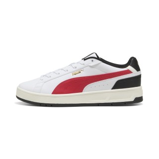 PUMA Court Classico sneakers unisex, Zwart/Rood/Wit