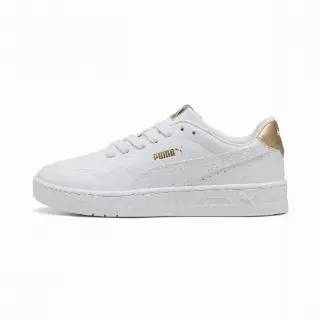 PUMA Court Lally Metallic Glam sneakers voor Dames, Wit/Goud