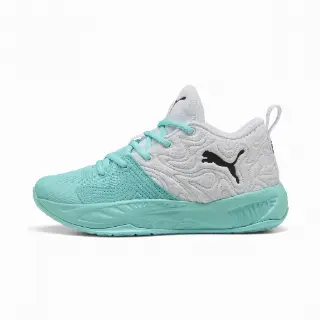 PUMA Court Pro 3 middelhoge basketbalschoenen, Zwart/Wit