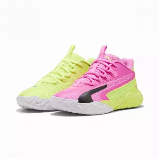 PUMA Dagger 2 middelhoge basketbalschoenen, Groen/Zwart