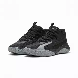 PUMA Dagger 2 middelhoge basketbalschoenen, Zwart/Grijs