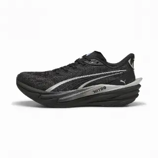 PUMA Deviate NITRO™ 4 Brightstride hardloopschoenen voor Dames, Zwart/Zilver